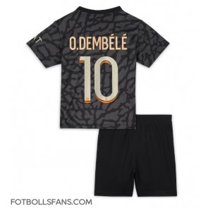 Paris Saint-Germain Ousmane Dembele #10 Replika Tredje Tröja Barn 2023-24 Kortärmad (+ Korta byxor)